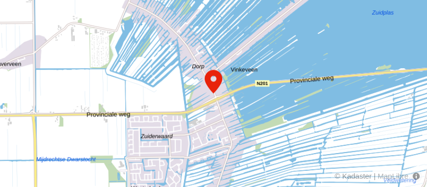 Locatie van Assurantiekantoor Van Wijngaarden Vinkeveen