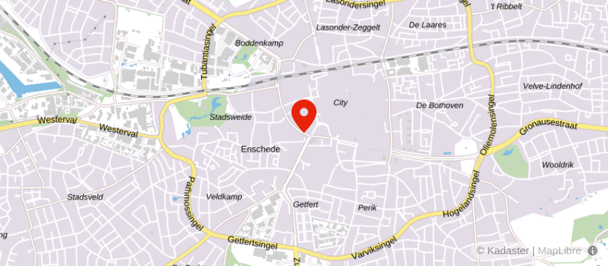 Locatie van Snelder Zijlstra Makelaars Enschede