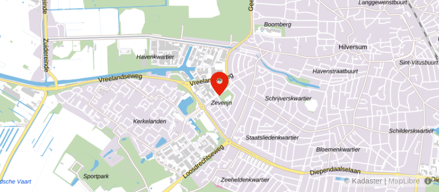 Locatie van Financieel Fit | Hilversum