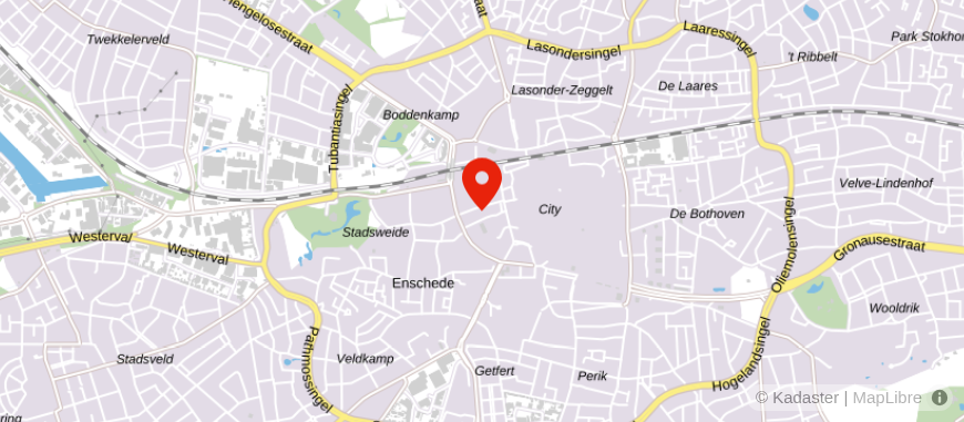 Locatie van Het Twents Pensioenbureau