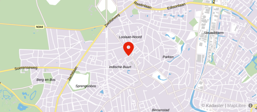 Locatie van Handelsbanken Apeldoorn