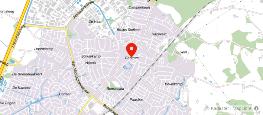 Locatie van ASN Bank Nijkerk
