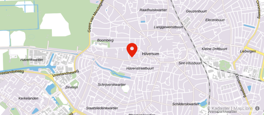 Locatie van Hoekstra en van Eck Hilversum