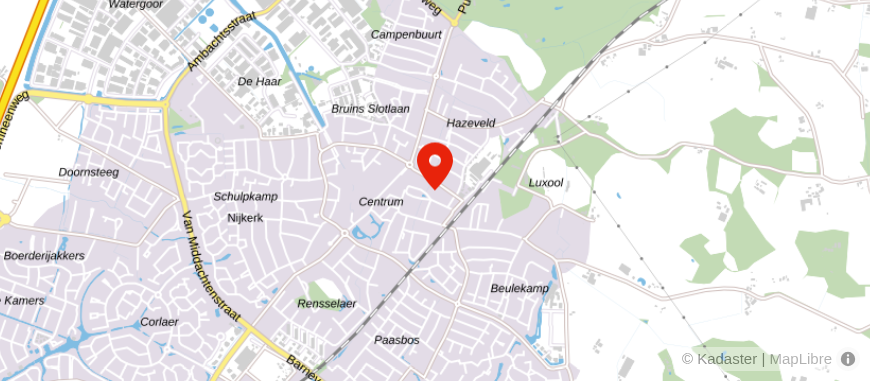 Locatie van Univé Dichtbij Nijkerk