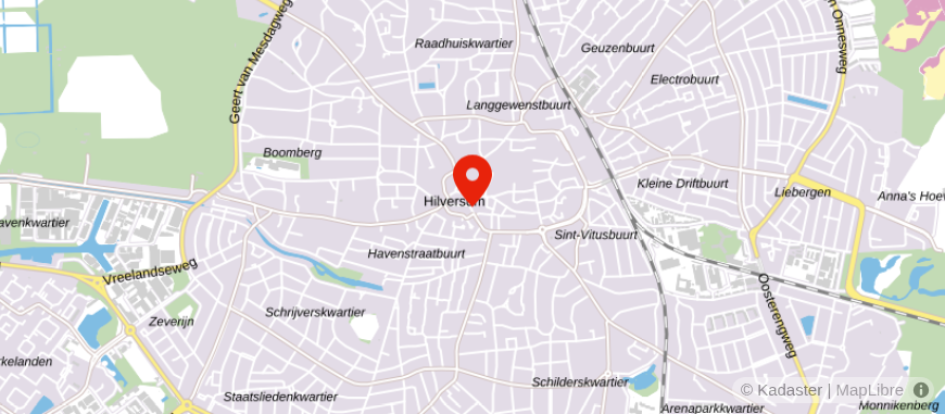 Locatie van De Hypotheker Hilversum