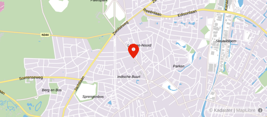 Locatie van Mulderij & Dochter