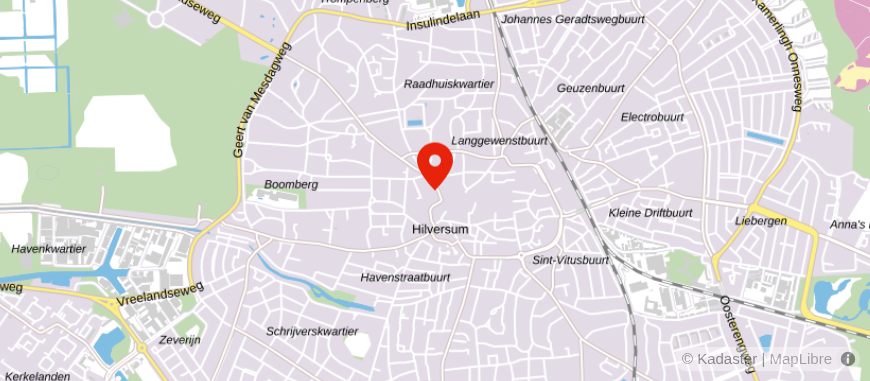 Locatie van Hyppe Hilversum