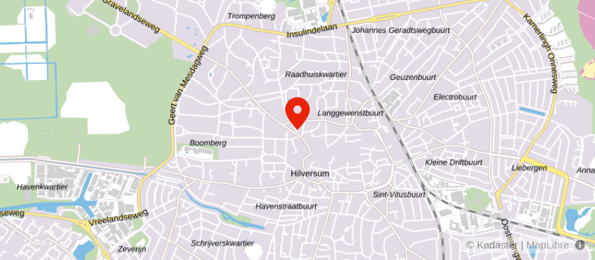 Locatie van A en S Financieel Adviseurs Hilversum