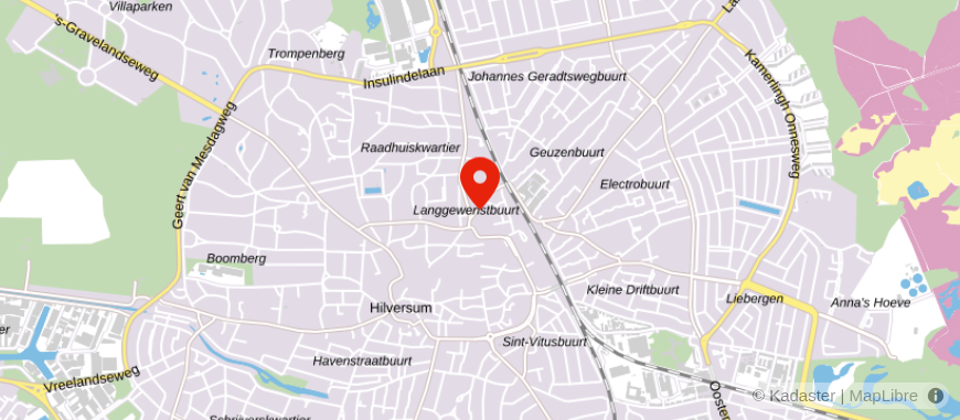 Locatie van Univé Dichtbij Hilversum