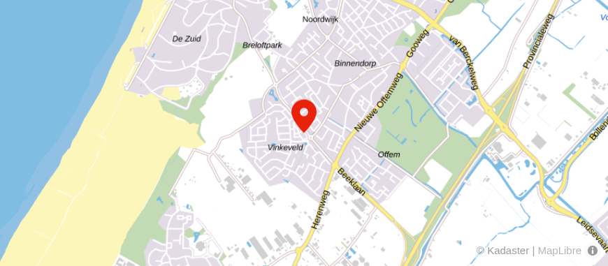 Locatie van Aon Noordwijk