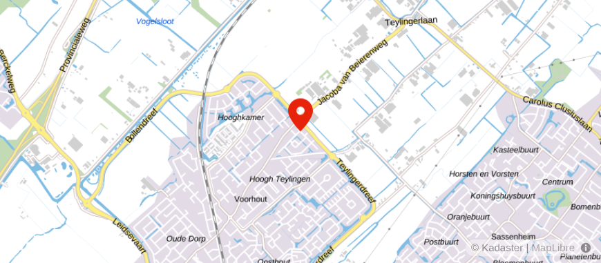 Locatie van Bollenstreek Assurantiën