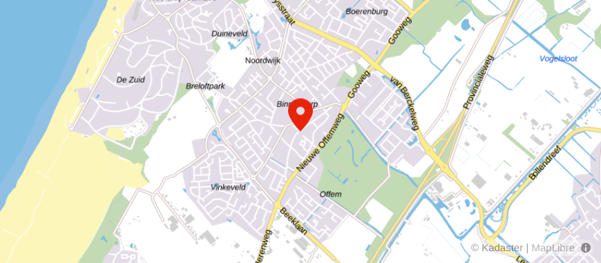 Locatie van Notariskantoor Kruis-Sweere