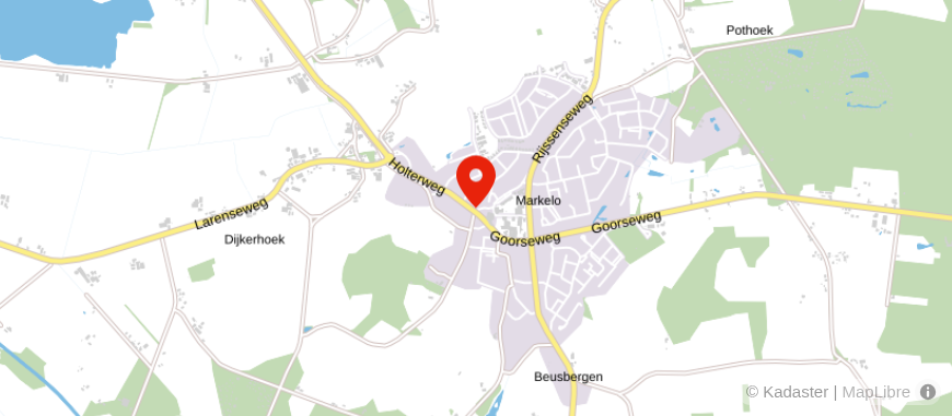 Locatie van Univé Oost Markelo