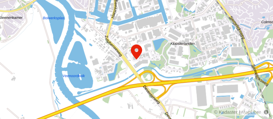 Locatie van Het Notarieel Deventer