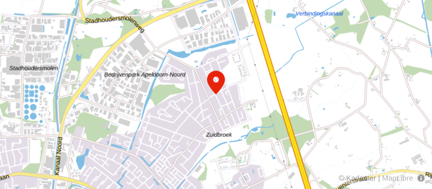 Locatie van ten Hag makelaarsgroep Apeldoorn
