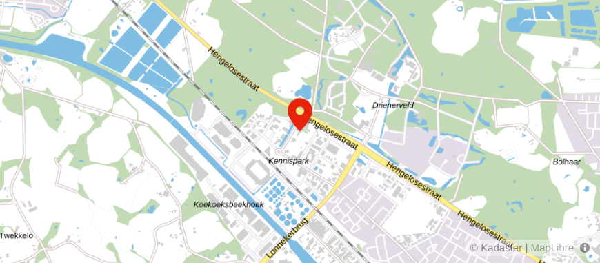 Locatie van Handelsbanken Twente
