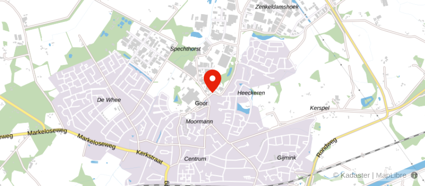 Locatie van De Bedrijfsverzekeraar Goor