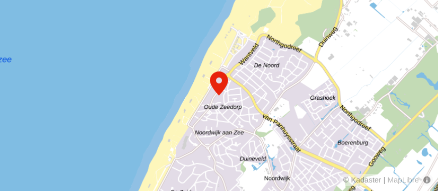 Locatie van De Hypotheker Noordwijk