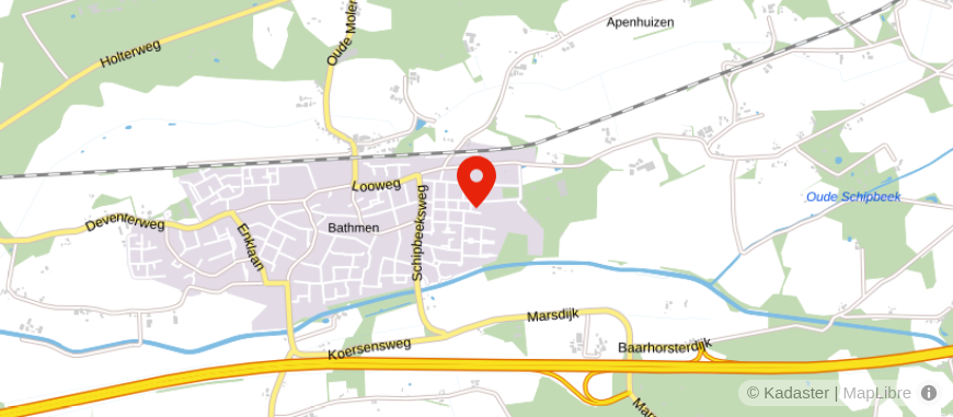 Locatie van Vredehof Uitvaartverzorging - Bathmen