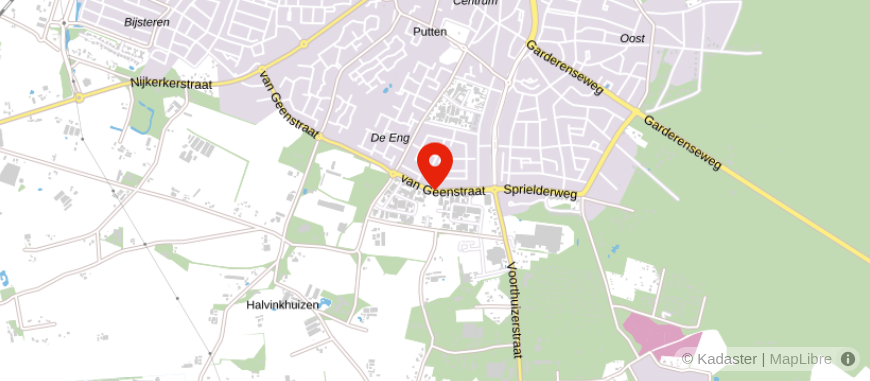 Locatie van Van den Broek Advies