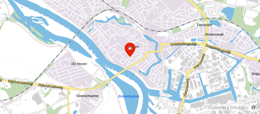 Locatie van HypotheekNet Deventer