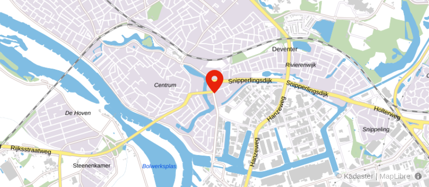 Locatie van Thoma Assurantie- en Pensioenadviseurs Deventer