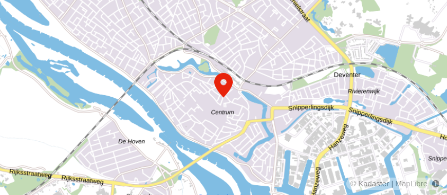 Locatie van Van Bruggen Deventer