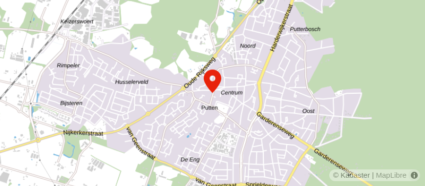 Locatie van Univé Dichtbij Putten