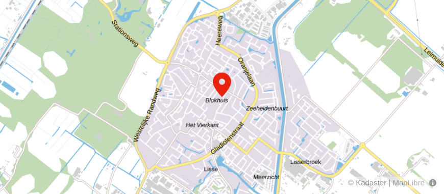 Locatie van Rabobank Bollenstreek - Lisse