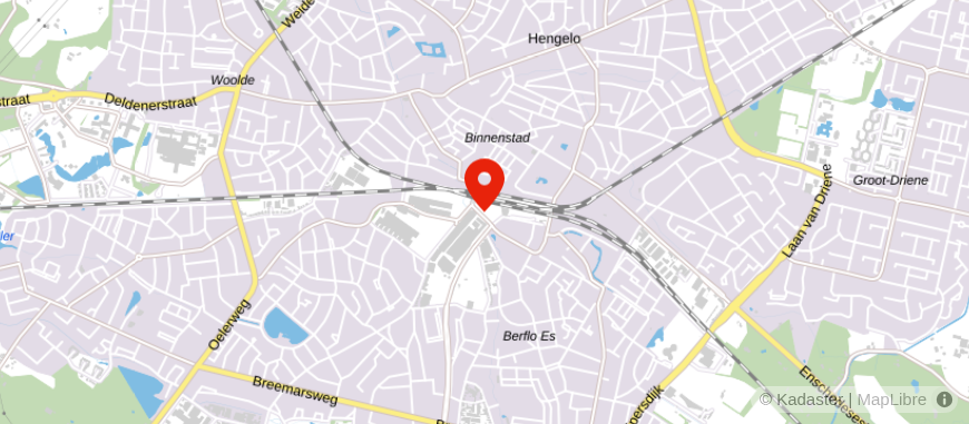 Locatie van Rabobank Hengelo