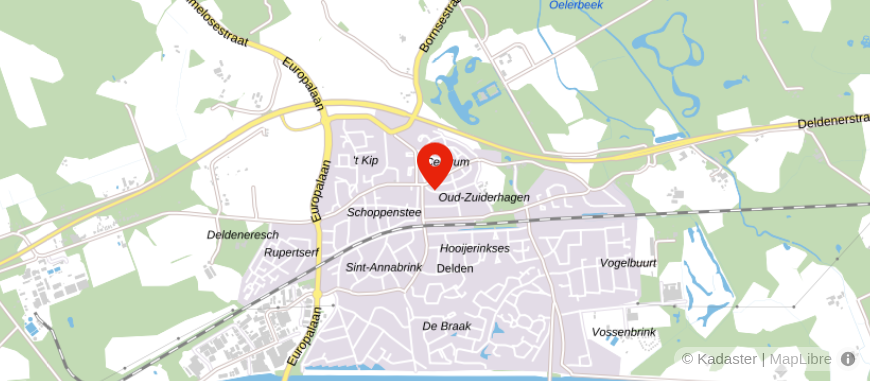 Locatie van SMK Rupert