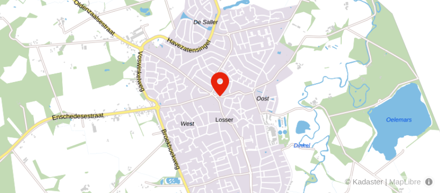 Locatie van Vredehof Uitvaartverzorging Losser