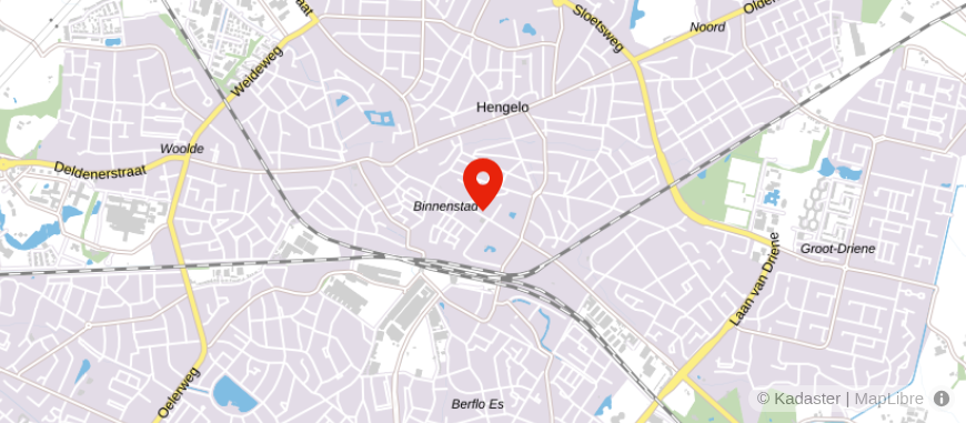 Locatie van Thoma Post Makelaars Hengelo
