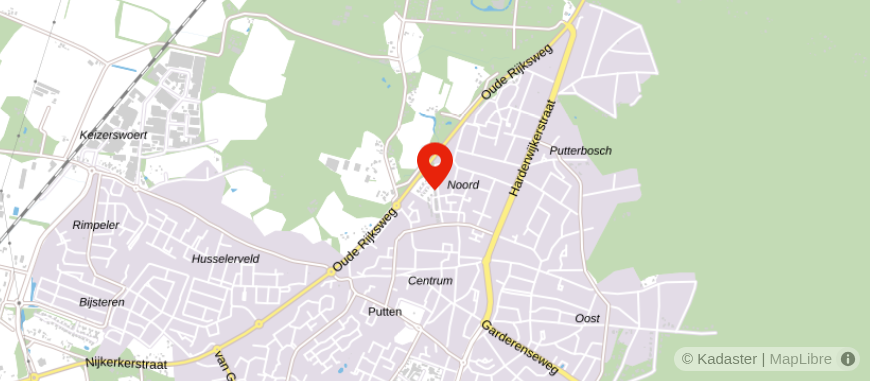 Locatie van Notariskantoor Kuiper & Van t Spijker