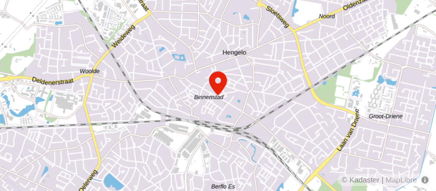 Locatie van Veldsink - Otten & Flim, Hengelo