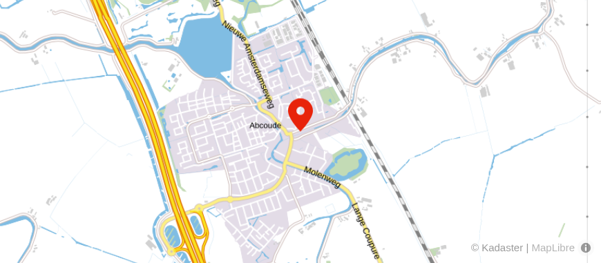 Locatie van Veldsink – Den Hartog, Abcoude