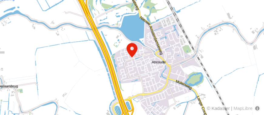 Locatie van Rodenhuis Financiële Dienstverlening Abcoude