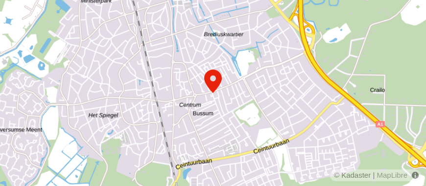 Locatie van De Hypotheker Bussum
