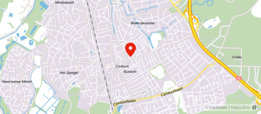Locatie van ASN Bank Bussum