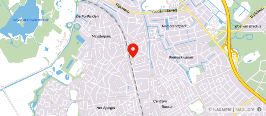 Locatie van You Sure Bussum