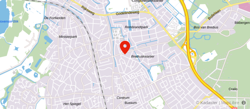 Locatie van RijksBredius Notarissen