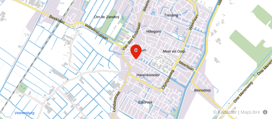 Locatie van Financieel Fit | Hillegom 't Spectrum