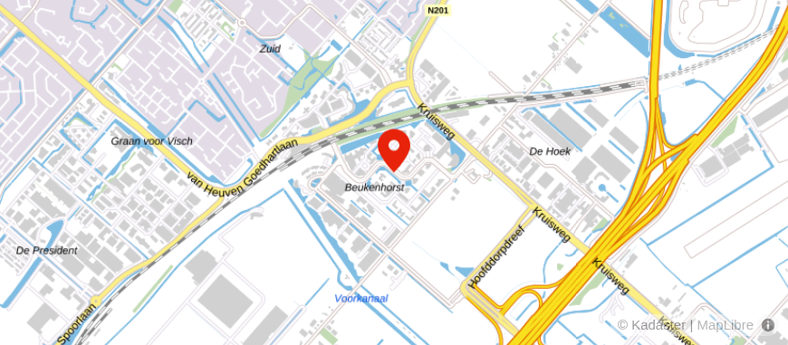 Locatie van Rabobank Regio Schiphol, Hoofddorp