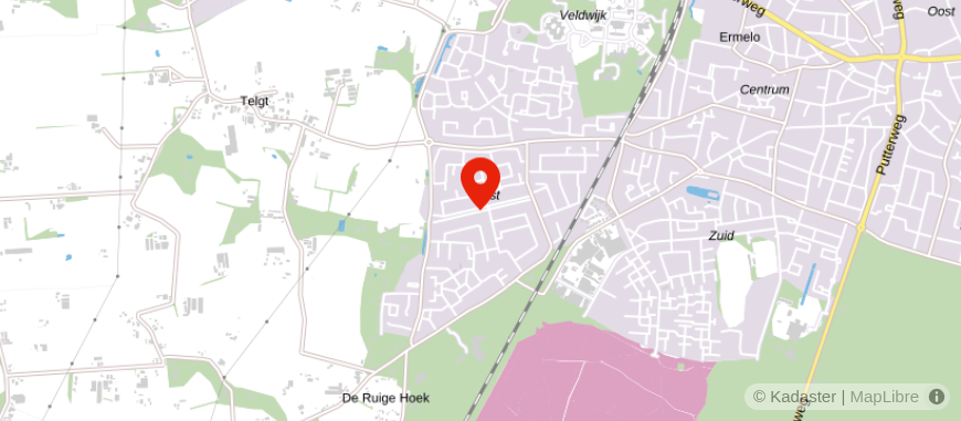 Locatie van M. Geluk