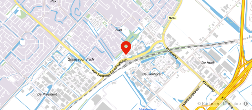 Locatie van Viisi Hoofddorp