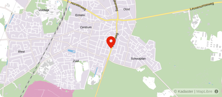 Locatie van Vinke Veluwe Hypotheken