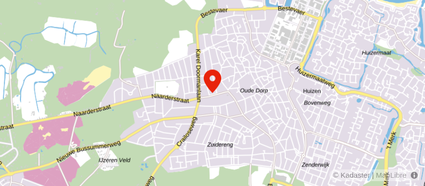 Locatie van Rabobank Huizen