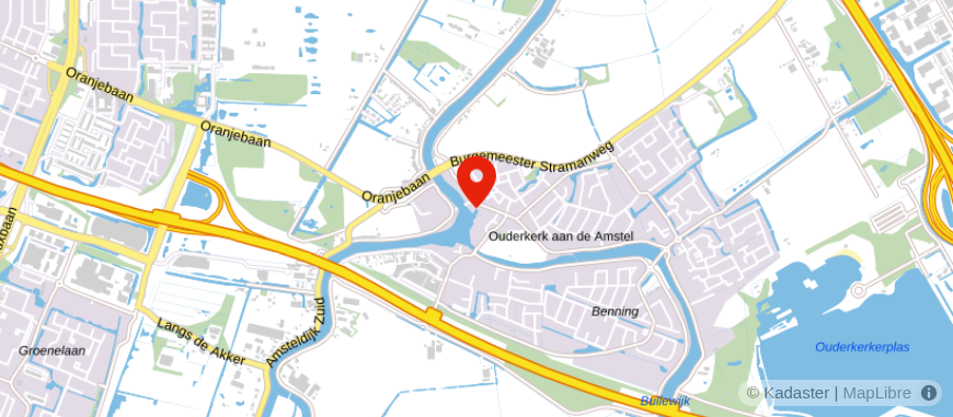 Locatie van Aan de Amstel Accountants