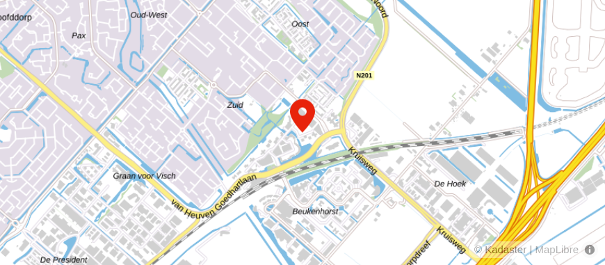 Locatie van Intercity Management