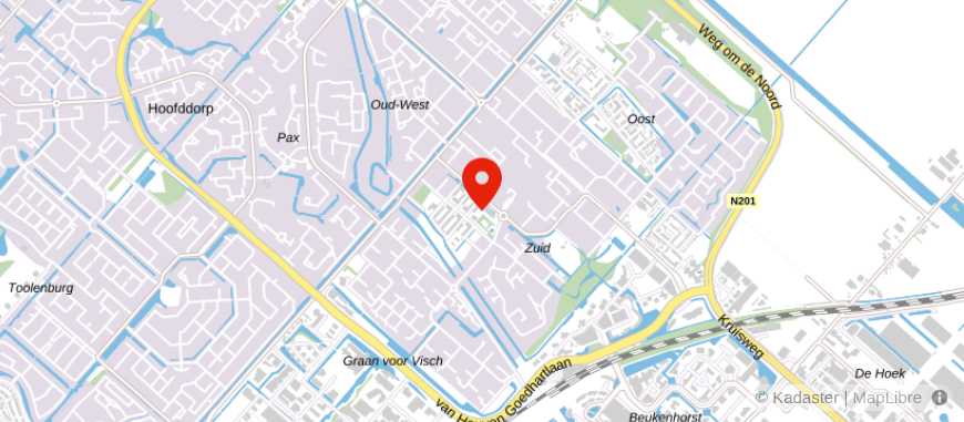 Locatie van Kleinhout 50 Plus Makelaardij & WHC Hypotheken